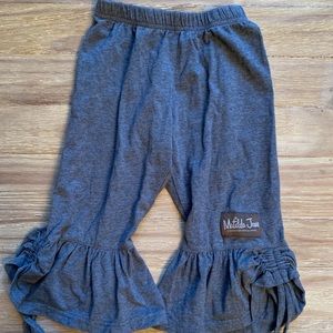 Matilda Jane gray drawstring ruffle pant